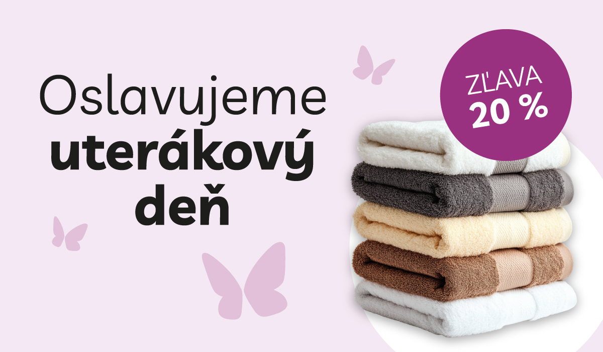 Oslavujeme Uterákový deň zľavou 20 %
