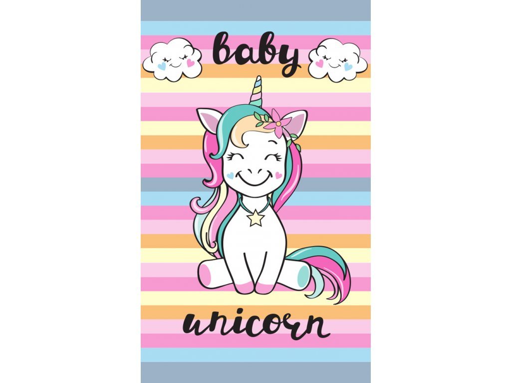 33056 1 detsky rucnicek baby unicorn 30x50 cm