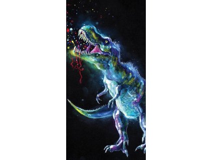 11960 bavlnena frote osuska dinosaur 70x140 cm