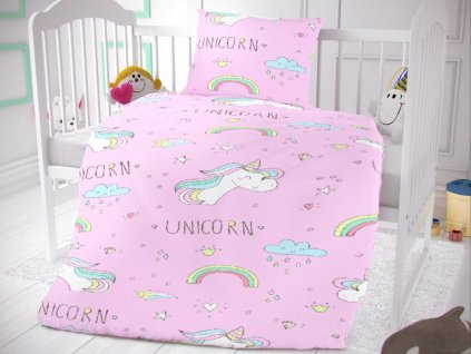 bavlnene povleceni do detske postylky unicorn 829887 0