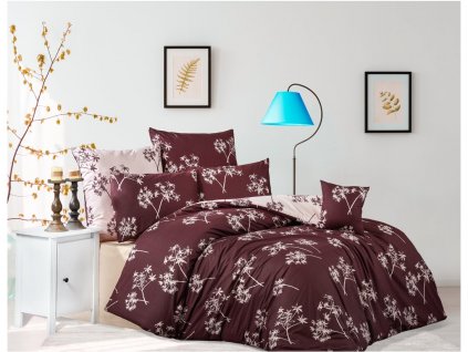 33821 bavlnene povleceni idil burgundy bedtex