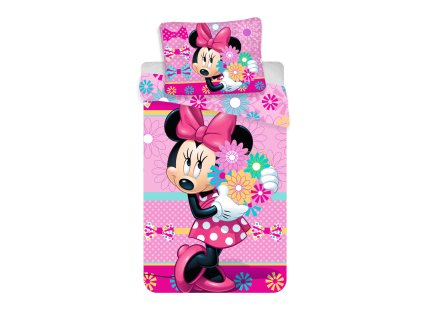 5690 bavlnene povleceni 140x200 70x90 cm minnie bows and flowers