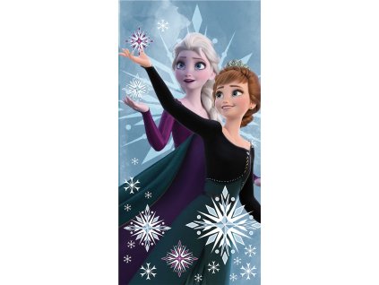 Bavlněná froté osuška 70x140 cm - Frozen 2 "Snowflake 03"