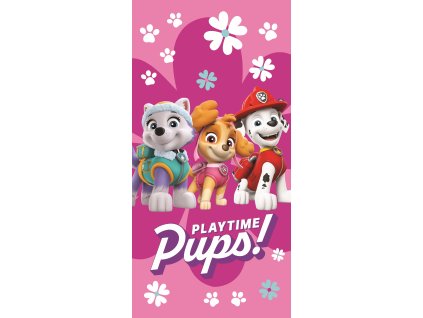 Bavlněná froté osuška 70x140 cm - Tlapková patrola "PP475"