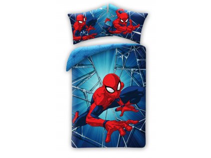 26068 bavlnene povleceni 140x200 70x90 cm spider man hunt