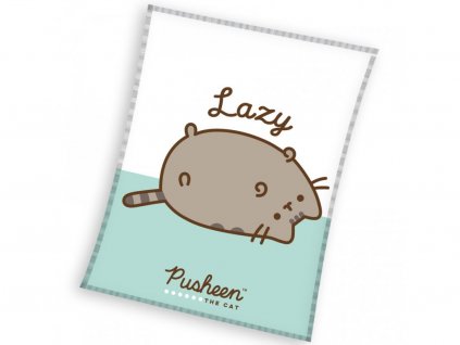 40981 detska deka kocicka pusheen lazy cat 130x170