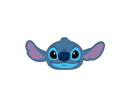 Tvarovaný polštářek Lilo and Stitch - Blue 3D