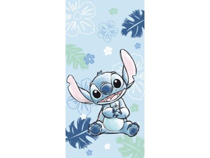 Bavlněná froté osuška 70 x 140 cm - Lilo and Stitch "Ohana Blue"