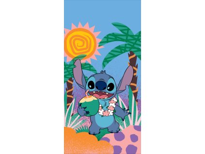 Bavlněná froté osuška 70 x 140 cm - Lilo and Stitch "Relax"