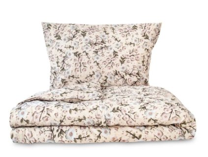 Bavlněné povlečení 5D 140x200 + 70x90 cm - Třešňový květ