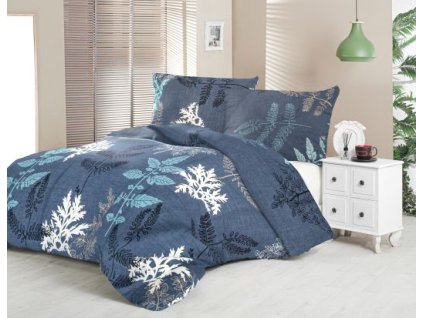 Bavlněné saténové povlečení 140x200 + 70x90 cm - Noční les 3