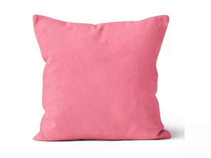 Mikroplyšový povlak na polštář 40x40 cm - Růžový