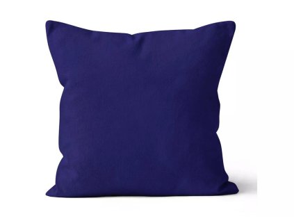 Mikroplyšový povlak na polštář 40x40 cm - Tmavě modrý