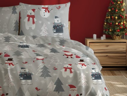 31750 vanocni bavlnene povleceni 140x200 70x90 cm u ledniho medveda
