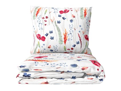 Bavlněné povlečení 140x200 + 70x90 cm - Rozkvetlá louka2