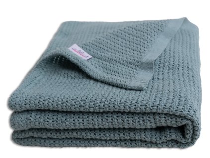 Pletená deka LILI 75x100 cm - Modrošedá4