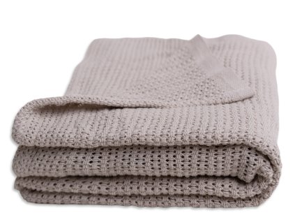 Pletená deka LILI 75x100 cm - Světle béžová4