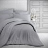 satenove prodlouzene povleceni s prouzkem 140x220 70x90cm svetle sede 481015 0