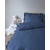 Povlečení do postýlky 100x135 + 40x60 cm s volánkem - Mayamoo denim 3
