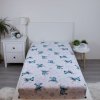 Bavlněné napínací prostěradlo 90x200 + 25 cm - Lilo and Stitch "Ohana White"" 2