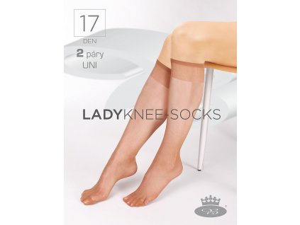 podkolenky LADY knee-socks 17 DEN / 2 páry