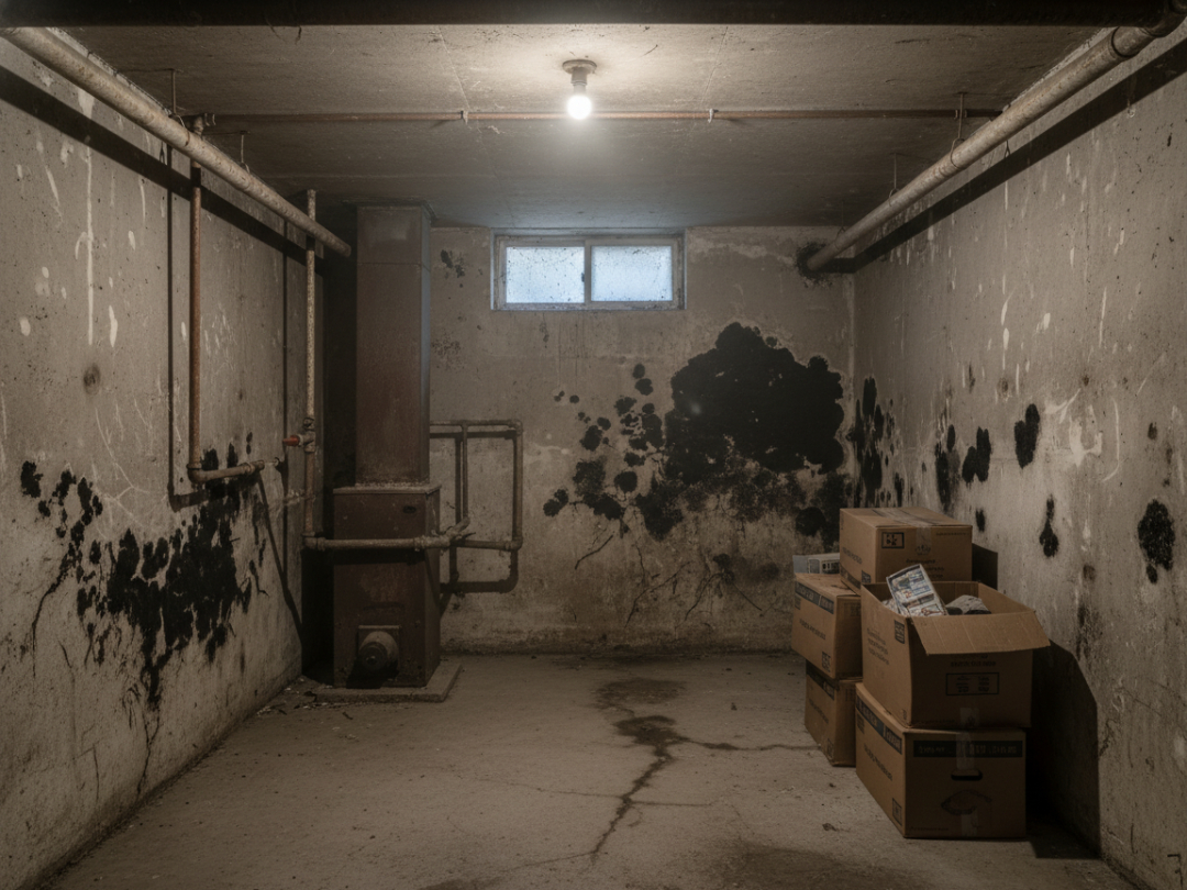 Jak identifikovat typ vlhkosti ve vašem sklepě