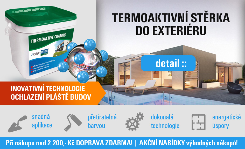 Termoaktivní stěrka do exteriéru