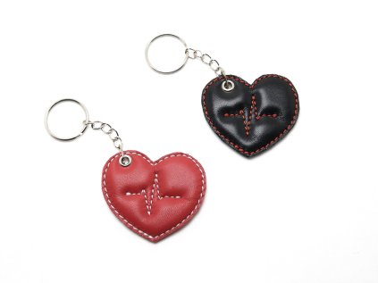Kožený přívěsek - srdce