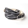 kozeny obojek pro chrty cavallino zebra