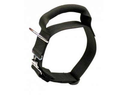 Obojek nylon s uchem šířka 5 cm černý