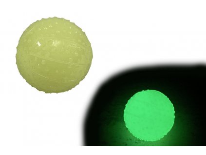Svítící a pískací luminiscenční míček 2 velikosti
