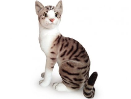Bílomourovatá kočička Micinka 26 cm