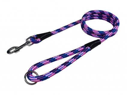Vodítko klasické Outdoor růžovomodré