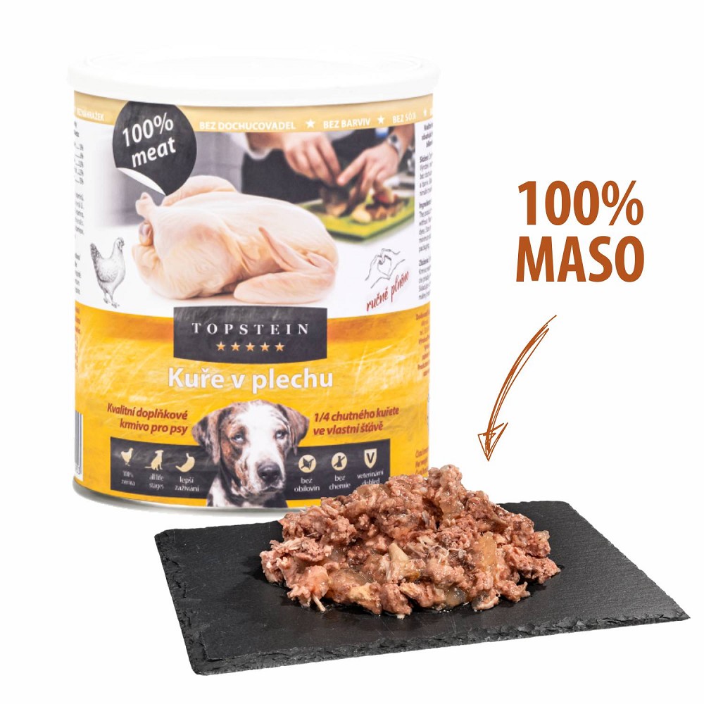 Topstein Kuře v plechu Hmotnost kg: 0,4