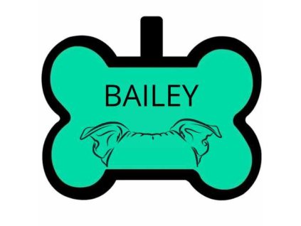 Psí známka Kostička Ouška