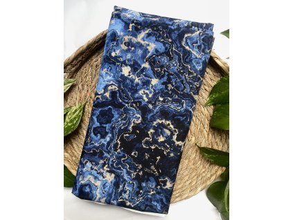 Černý Voděodolný Popruh a Dark Blue Marble