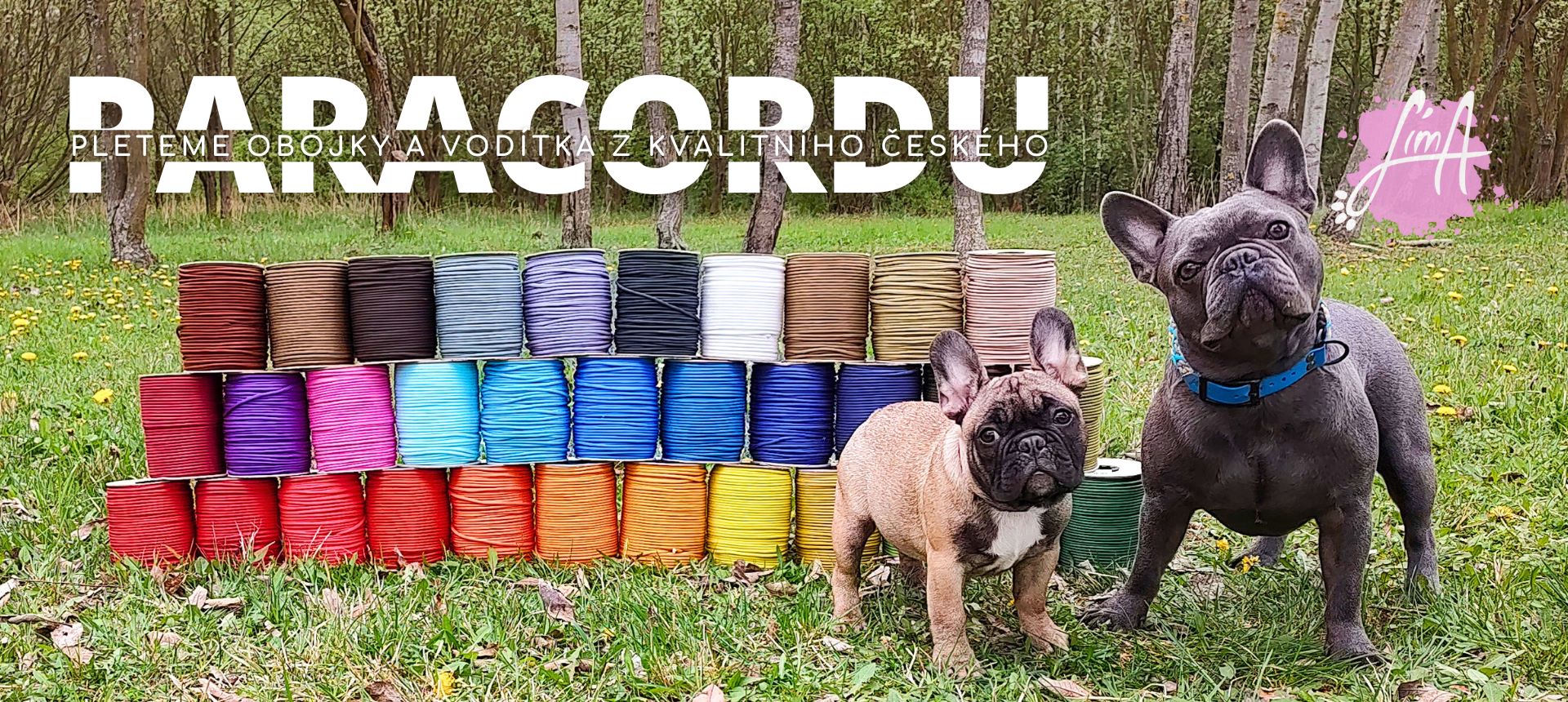 Obojky Síma - Pleteme z českého paracordu