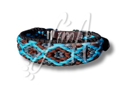 Obojek Elvis - paracordový obojek pro střední psy