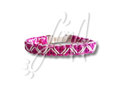 Obojek Heart - paracordový obojek pro malé psy