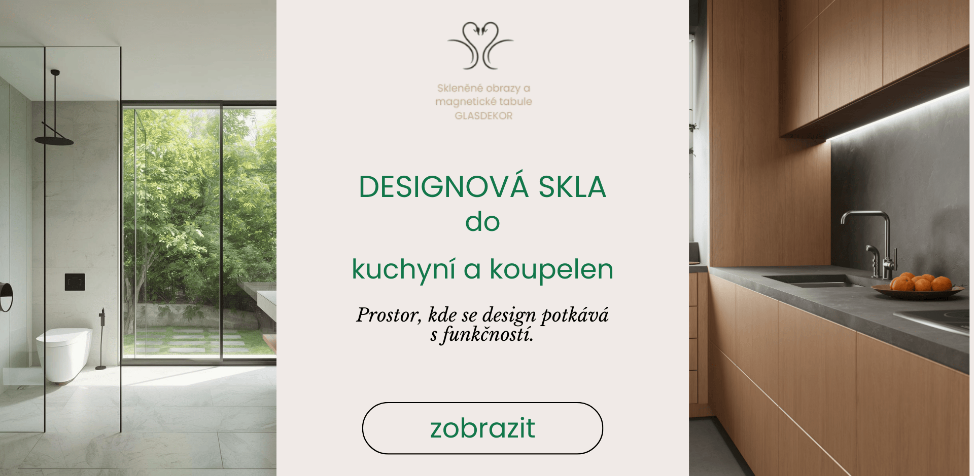 Skla do kuchyně a koupelny