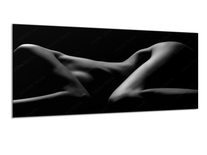 Obraz skleněný sexy tělo nahé ženy (Rozměry-obdélník 90 x 120 cm)