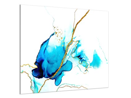 Obklad do kuchyně a koupelny tyrkysová malba (Rozměr 60 x 150 cm)