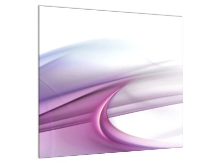 Sklo do kuchyně fialová abstraktní vlna (Rozměr 60 x 150 cm)