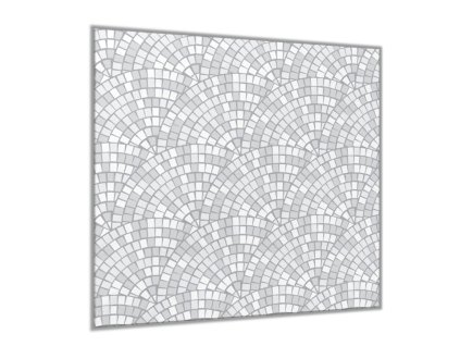 Sklo do kuchyně mozaika fragment kruhy (Rozměry skla do kuchyně 60 x 150 cm)