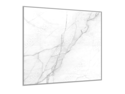 Sklo do kuchyně bílý mramor šedá struktura (Rozměry skla do kuchyně 60 x 150 cm)