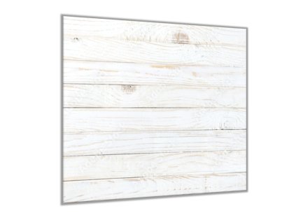 Sklo do kuchyně bílé dřevo vzhled prkna (Rozměry skla do kuchyně 60 x 150 cm)