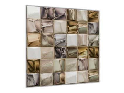 Sklo do kuchyně dekor marocká abstraktní mozaika (Rozměry skla do kuchyně 60 x 150 cm)