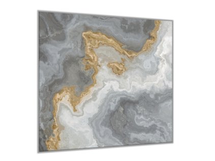 Sklo do kuchyně šedo bílý mramor (Rozměry skla do kuchyně 60 x 150 cm)