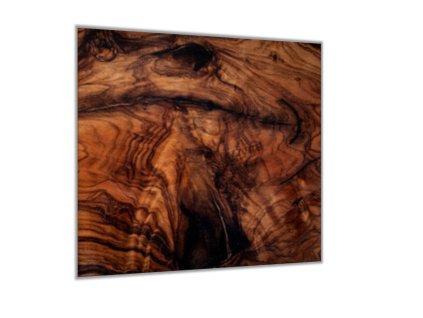 Sklo do kuchyně textura tmavé olivové dřevo (Rozměry skla do kuchyně 60 x 150 cm)