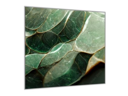 Sklo do kuchyně 3D smaragd zelený (Rozměry skla do kuchyně 60 x 150 cm)